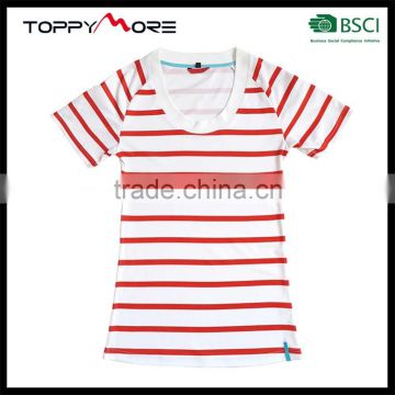 T184-092-1481SG Stripe T shirt High Quality Custom T-shirt