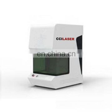 Energy saving Intelligent cheap enclosed fiber laser marking machine 30w price for instruments jewelry craft gifts