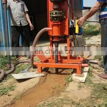 2019 Hot Sale New Design Top Drive Head Portable Water Well Drilling Rig With Mud Pump