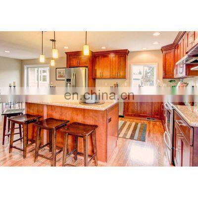 cheap modular solid wood  kitchen cabinets wholesale shaker style kitchen granite counter cabinet