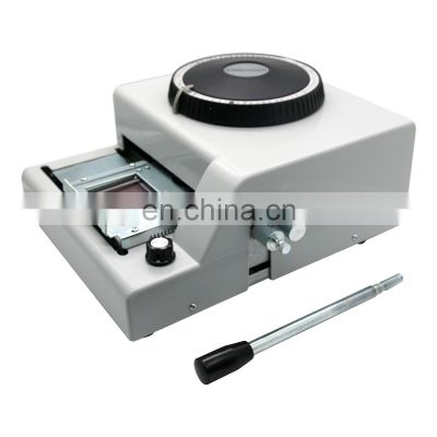 72 Letter Manual Embosser Machine for PVC Gift Card Credit ID VIP Stamping Embossing