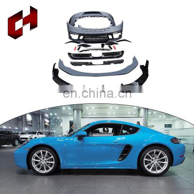 CH Factory Direct Automotive Accessories Car Grills Front Lip Support Car Auto Body Spare Parts For Porsche 718 2016-2018 to GTS