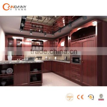 American red cherry solid wood kitchen cabinets - kitchen furniture-kitchen design-hot sales