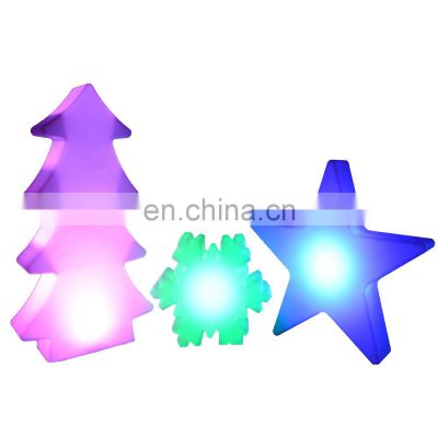 led christmas lights wholesale waterproof wireless cordless decoration Christmas holiday light Customized LED star trees