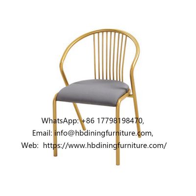 Internet celebrity wire backrest velvet dining chair
