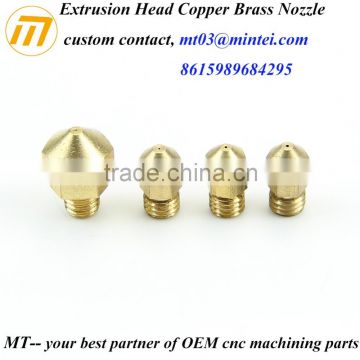 factory custom CNC turning precision copper nozzle