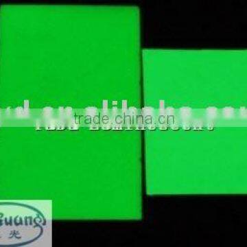 luminous board/night glow board/yellow-green color night glow sheet