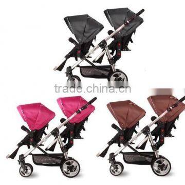 Deluxe Double Baby Stroller,single/double baby pram Convertible ,with car seat                        
                                                Quality Choice