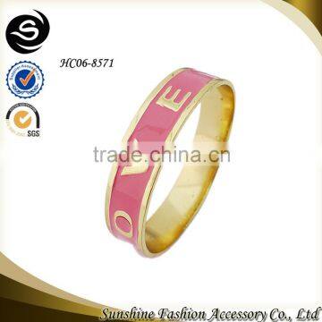 colorful silicone engraved bracelet love bracelet for kids