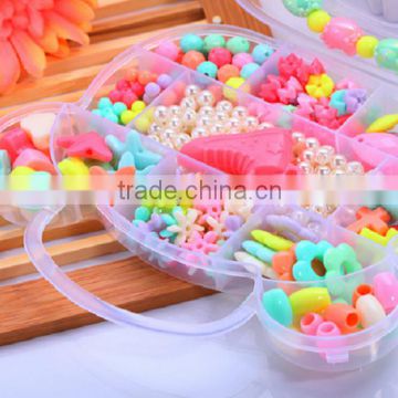 Wholesale children diy jewelry toy acrylic handmade bead set box