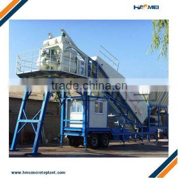 mobile concrete mixing plant YHZS25 delivery to nigeria