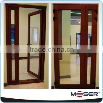 Glass wood door with aluminum cladding in high end quality