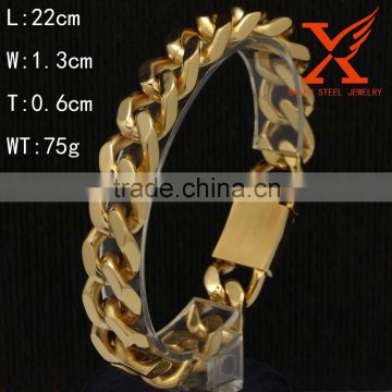 Wholesale Cheap Mens Silver Hand Chain Link Bracelet Factory Custom Brand 316l Stainless Steel Jewelry