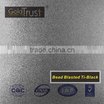 supply sand pvd black blasted metal decorative stainless steel sheets