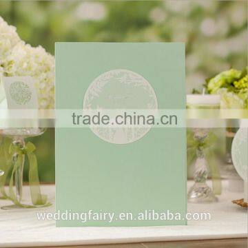 Wholesale fashionable simple design green guest book