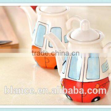 ceramic tea coffee pot bus design