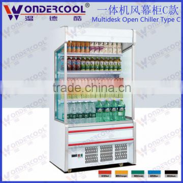1.2Meter Hot sale supermarket beverage soft drink display refrigerator