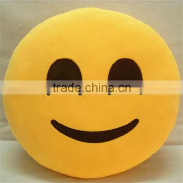 Dia 35cm Soft Emoji Smiley Devil Emoticon Round Cushion Pillow Stuffed Plush Toy