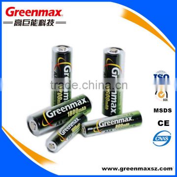 Lower Shelf-life Rechargeable 1.2V AAA 800mah Nimh Battery