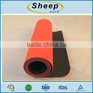 Comfortable anti fatigue eco friendly fitness printed design tpe yoga mat