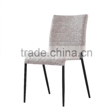 fabric and iron leg dining chair , new design dining chair DC9002