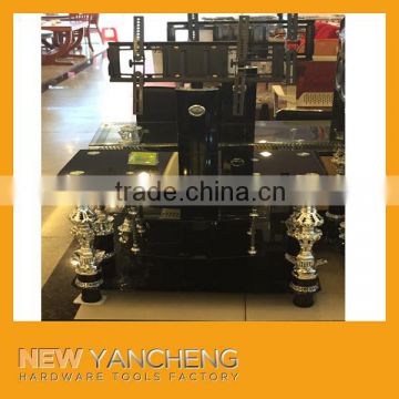 High quality MDF tempered glass tv stand