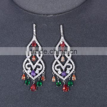 New design young girl earring jewelry set wedding earrings