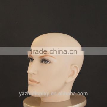 Realistic female wig making head mannequin and for hat display