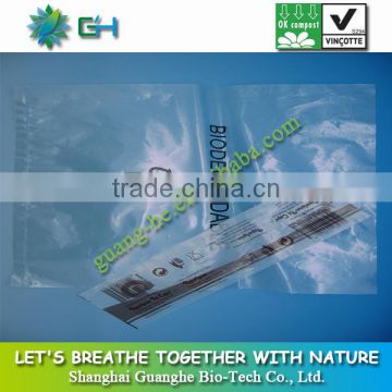 Environmental corn based durable 100%biodegradable plastic PLA electronic items packing bags