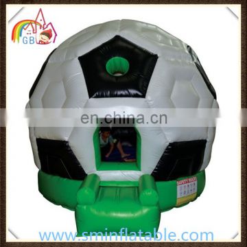 Commercial inflatable football bouncy castle, jumping bouncer, air trampolin for kids outdoor activity