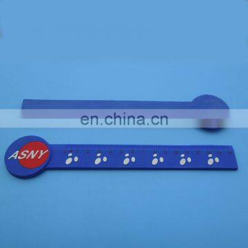 custom eco-friendly plastic rubber ruler for kids