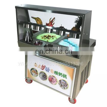 thailand rolled fried ice cream machine r410a instant ice cream rolls machine