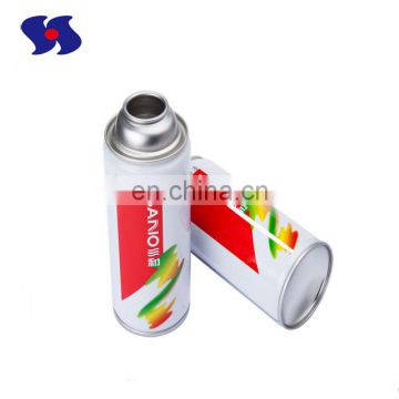 Various diameter necked-in empty printed packaging aerosol tin can