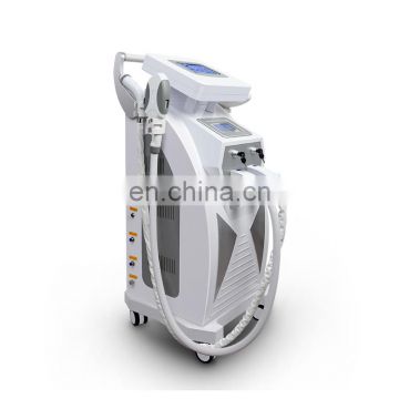 Hot selling OPT IPL+RF+ND yag laser multi function facial device beauty machine ipl hair removal machine
