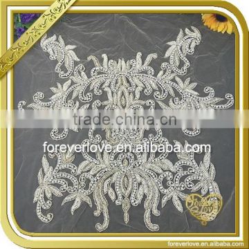 Wholesale neck embroidery appliques for Dress FHA-060                        
                                                Quality Choice