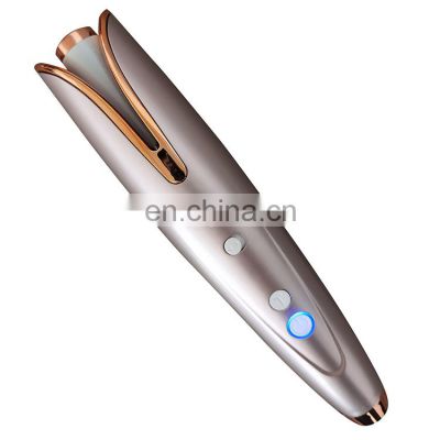 USB Rechargeable Cordless Automatic Hair Curler Iron Rotating Roller Professional Ceramic Magic Electric Auto Hair Curler