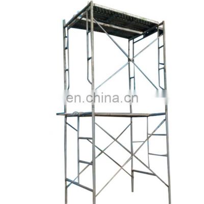 Q235 Steel Movable Scaffolding Material Mason Frame Metal Yellow Multidirectional Scaffolding Set