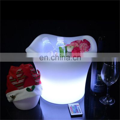 champagne rectangular luminous decorative beer champagne bottle service plastic glowing led illuminated ice bucket for party
