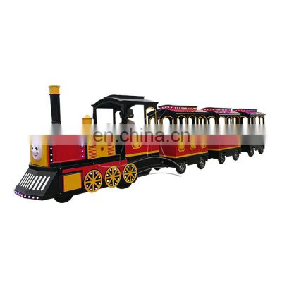 Tourist ride on train amusement park family games battery drive Kids and adult trackless train