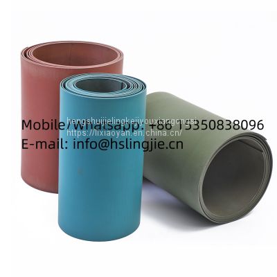factory Wholesale 0.5mm 0.8mm 1.0mm 1.2 1.5mm 2.0 2.5 3.0mm Width100 300mm Blue/Green color PTFE turcite b sheet for cnc machine