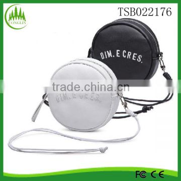 Good Product Wholesale Promotional China supplier leather stachel round shoulder bag