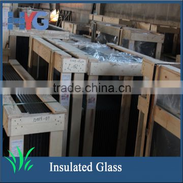 Frosted laminated insulated glass bathroom door in glass factory