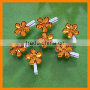 Wooden Party Flower Clip For Sale