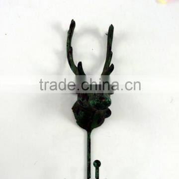 Antique wall decorative animal metal hooks