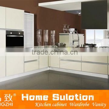 high gloss red kitchen cabinet