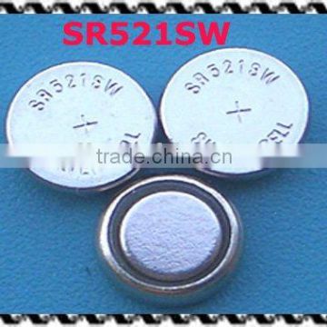 Watch Battery 1.55V SR521SW Silver Oxide Cell