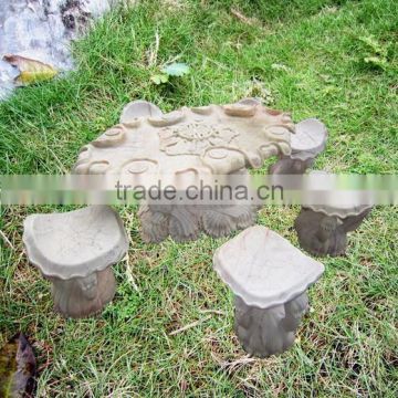 Dining Marble Table Furniture Hand Sculpture Carving Stone For Resort, House And Garden