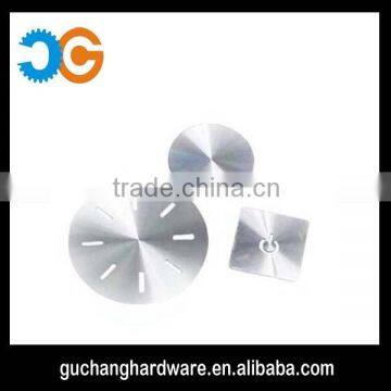 hardware manufacturer customized aluminum metal arts with CD-lines