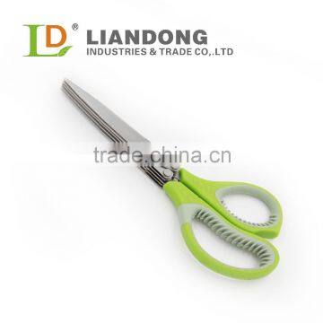 3 blade soft grip onion kitchen scissors