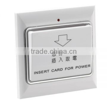 easily insert and pull out illuminated power switch for hotel room use energy saving power switch